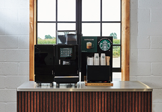 We Proudly Serve Starbucks $B%3!<%R!<%W%m%0%i%`(B