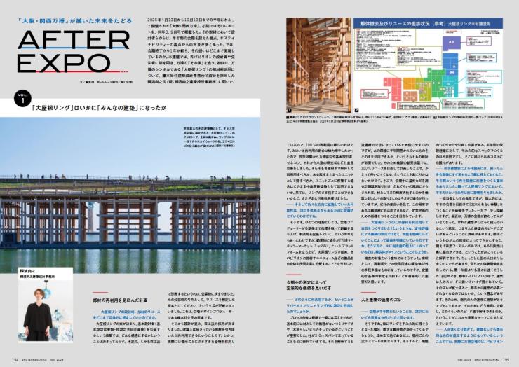 26年11月号　【連載】「大阪・関西万博」が描いた未来をたどる AFTER EXPO vol.1